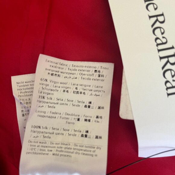 Lovely Valentino Red Wool & Silk Minidress - Size 6 - Picture 6 of 10